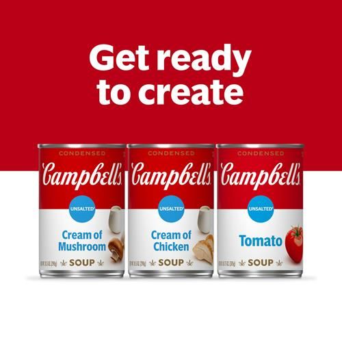 Campbells Condensed Unsalted Tomato Soup, 10.75 Oz Can