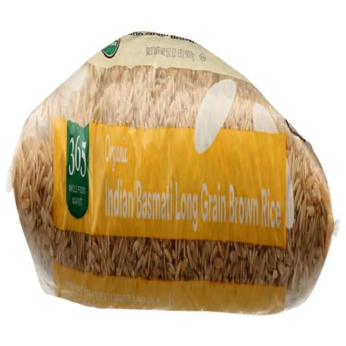 Whole Foods Market, Riz Basmati Brun Indien Biologique, 907 g