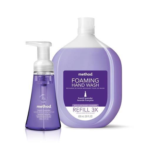 Savon moussant pour les mains Method, pamplemousse rose, formule biodégradable, 295 ml (lot de 1)