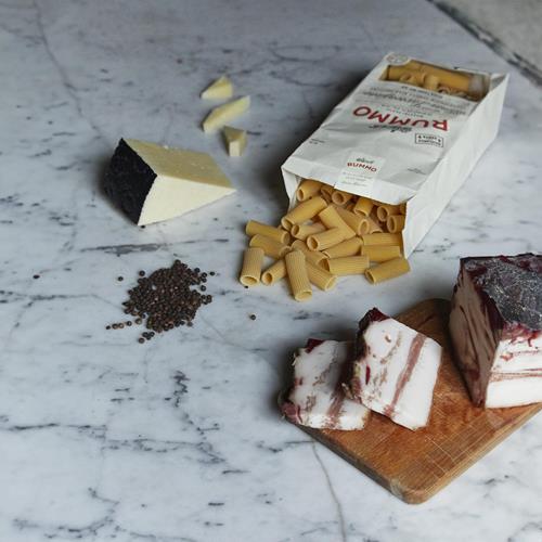 Pâtes Rigatoni N.50 Rummo - Pâtes Rigatoni, Pâtes Italiennes en Tube, Pâtes Tréfilées au Bronze, Pâtes Sèches, Pâtes de Blé Dur - 340g (Paquet de 1)