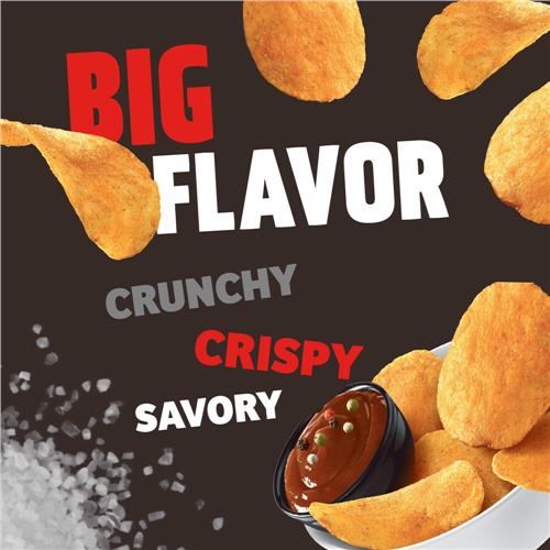 Croustilles de pommes de terre barbecue sucré et mesquite Party Size de Kroger 354 g