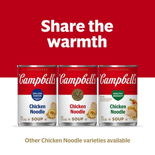 Soupe Campbell's condensée poulet et nouilles, boîte de 305 g (paquet de 4)