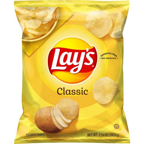 Croustilles de pommes de terre Lay's, Classique, 2,5 oz