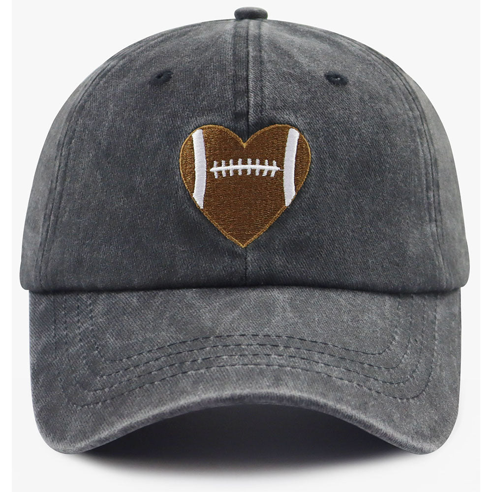Casquette de baseball Football Heart — Cadeaux pour femmes et hommes