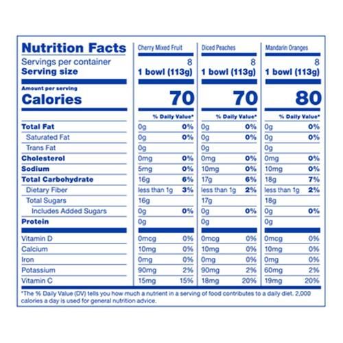 Kroger Coupelles de fruits saveurs assorties paquet de 24 / 113 g