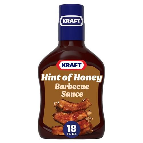Sauce barbecue Kraft Miel Doux Mijotée (Bouteille de 510 g)