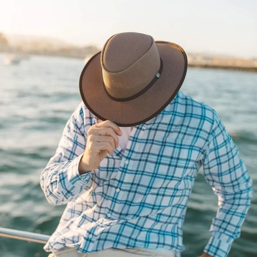 Chapeau de soleil en maille Cabana de Head'n Home - Chapeau australien