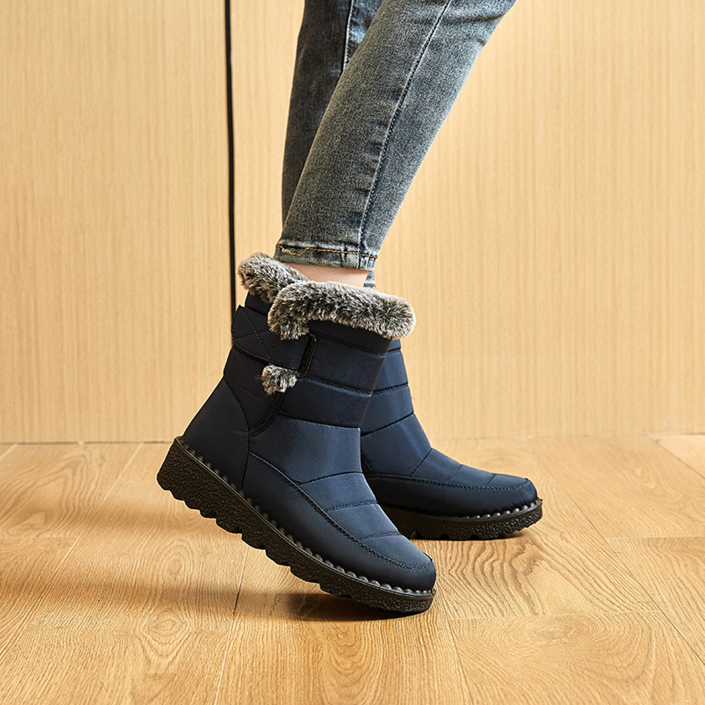 Bottes de neige imperméables et douillettes pour femme
