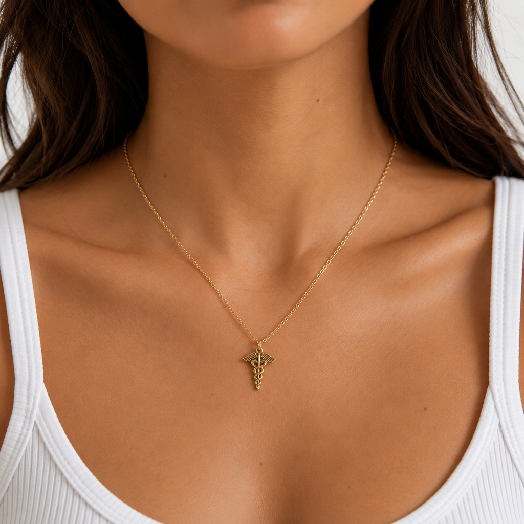 Collier pendentif Caducée