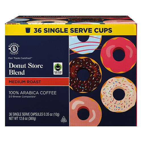 Barissimo Dosettes de Café Torréfaction Moyenne Saveur Donut Shop, 36 unités