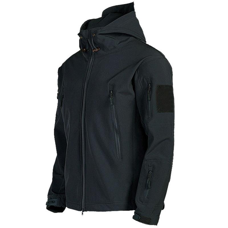 Vestes légères vert camouflage pour hommes, coupe-vent tactique et imperméable pour hommes, vestes d'aventure en plein air, vestes d'hiver chaudes à capuche, vestes de sport décontractées chaudes à capuche pour l'hiver