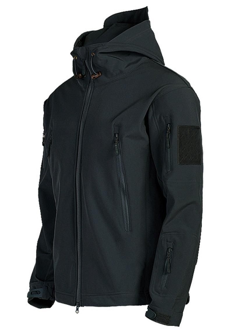 Vestes légères vert camouflage pour hommes, coupe-vent tactique et imperméable pour hommes, vestes d'aventure en plein air, vestes d'hiver chaudes à capuche, vestes de sport décontractées chaudes à capuche pour l'hiver