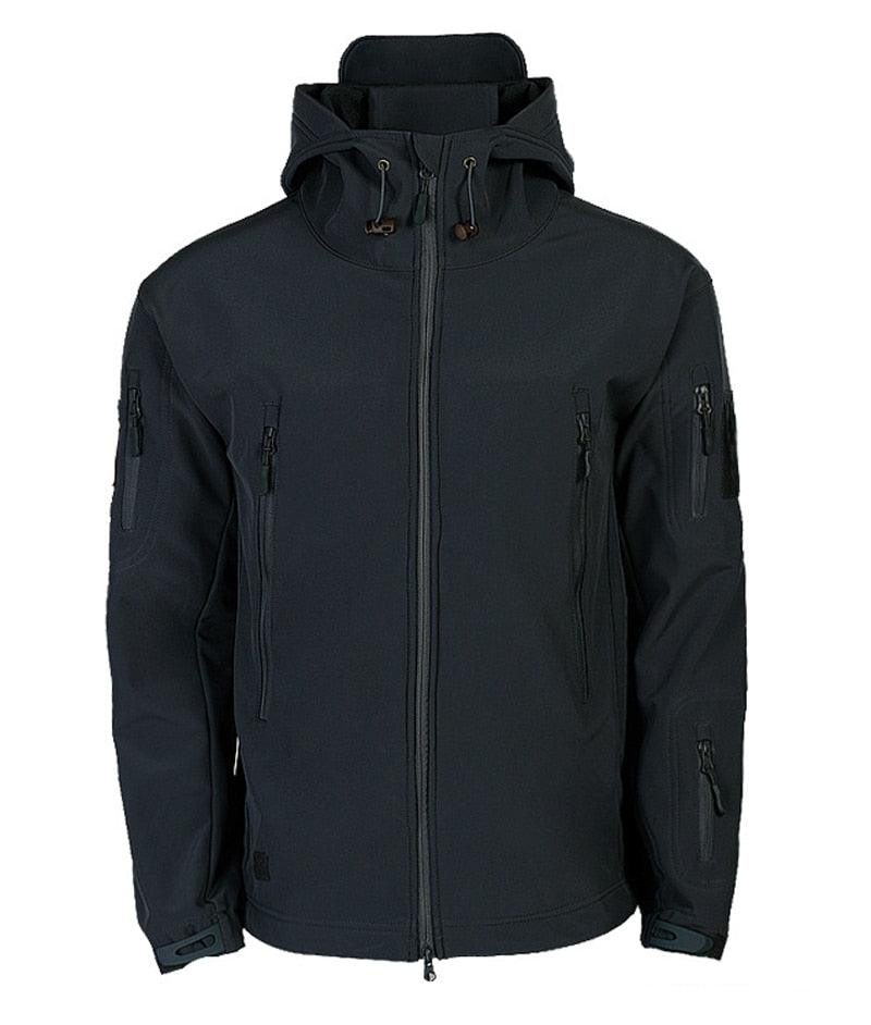 Vestes légères vert camouflage pour hommes, coupe-vent tactique et imperméable pour hommes, vestes d'aventure en plein air, vestes d'hiver chaudes à capuche, vestes de sport décontractées chaudes à capuche pour l'hiver