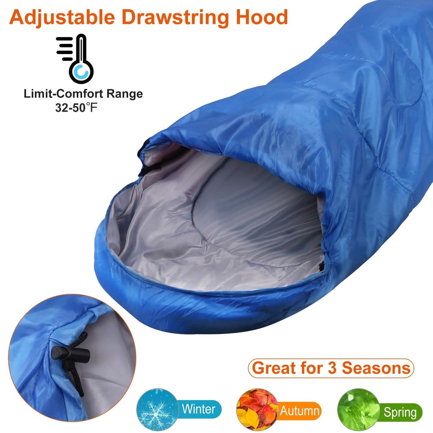 Sacs de couchage de camping pour adultes