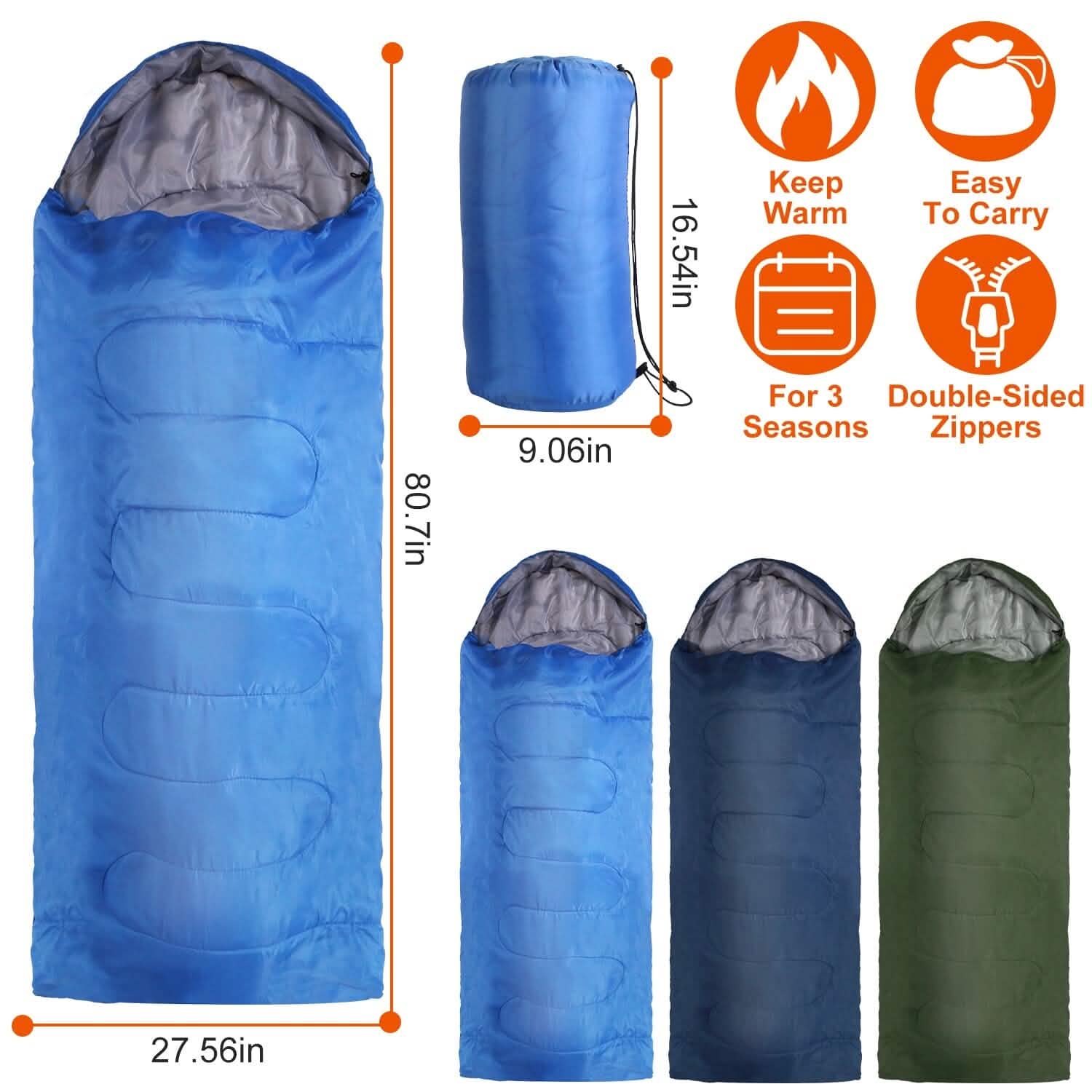 Sacs de couchage de camping pour adultes