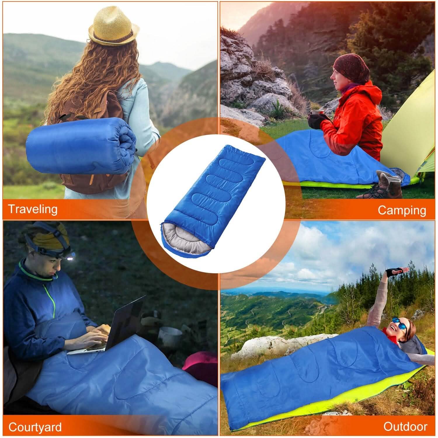 Sacs de couchage de camping pour adultes