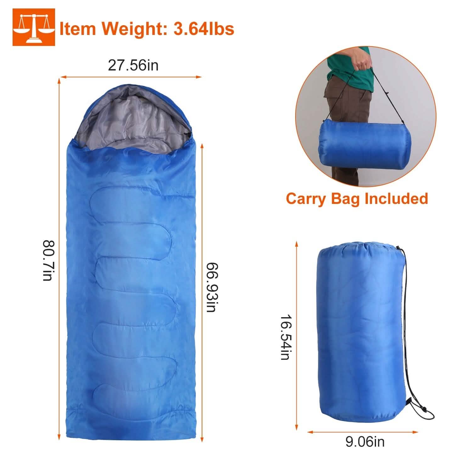 Sacs de couchage de camping pour adultes