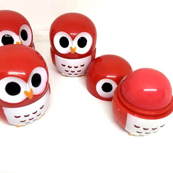 Baume à lèvres hydratant hibou couleur bonbon