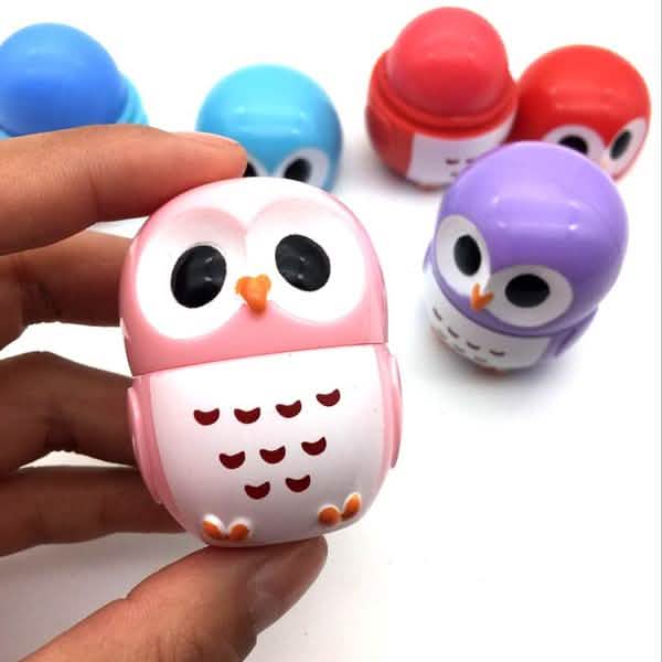 Baume à lèvres hydratant hibou couleur bonbon