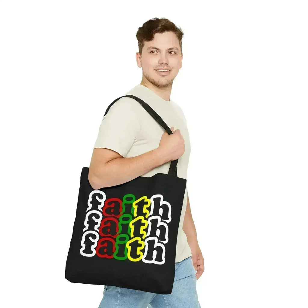 Grand sac fourre-tout Foi Chrétienne Inspiration Motivation Biblique Imprimé
