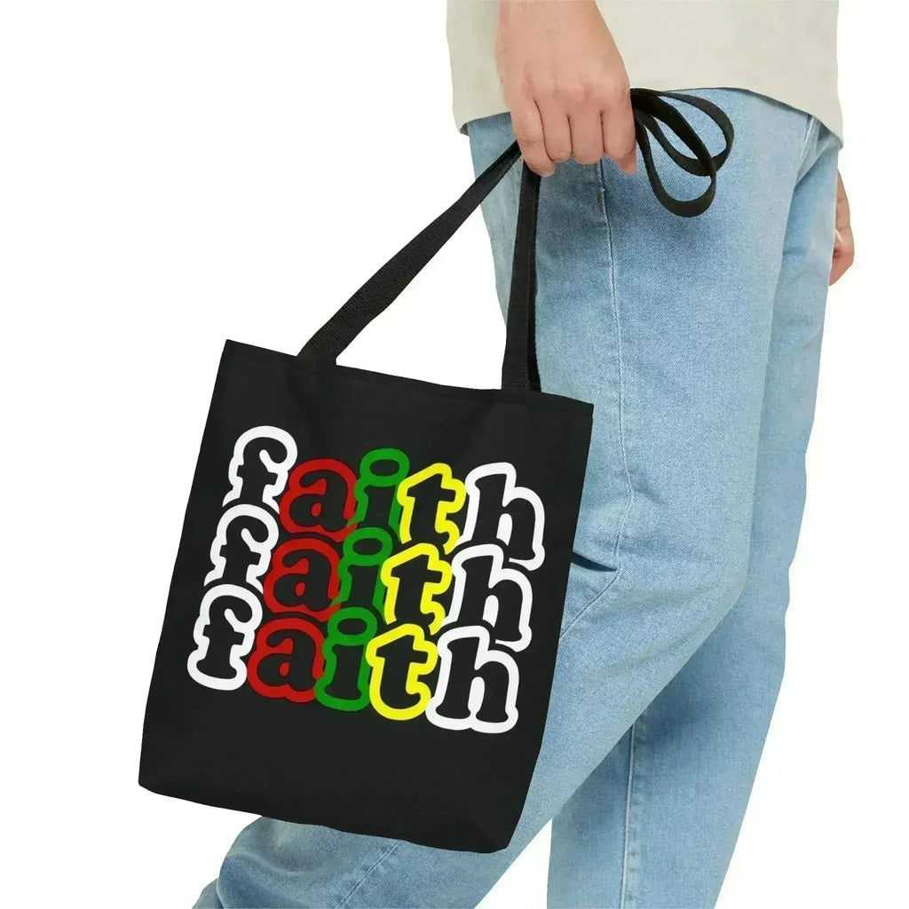 Grand sac fourre-tout Foi Chrétienne Inspiration Motivation Biblique Imprimé