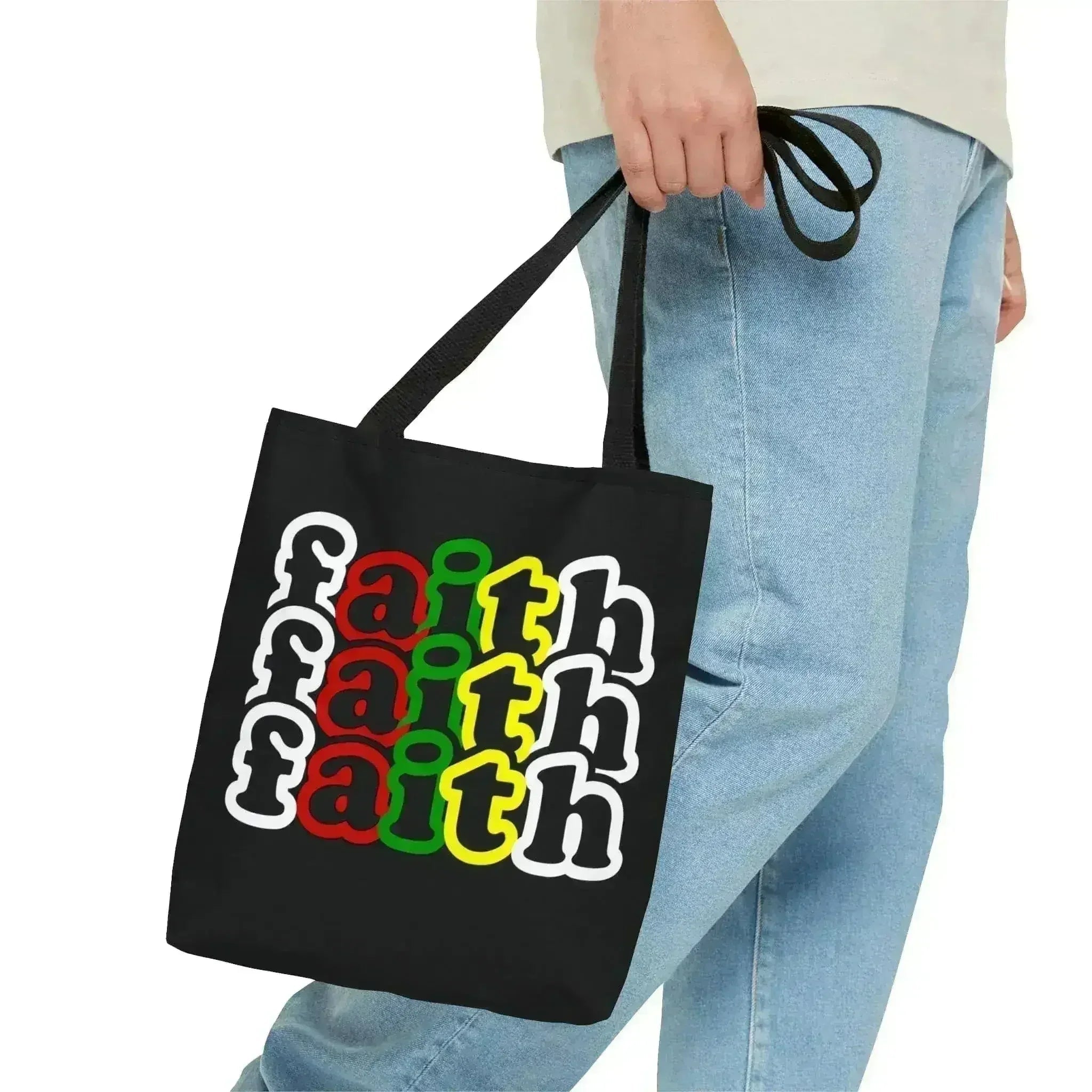Grand sac fourre-tout Foi Chrétienne Inspiration Motivation Biblique Imprimé
