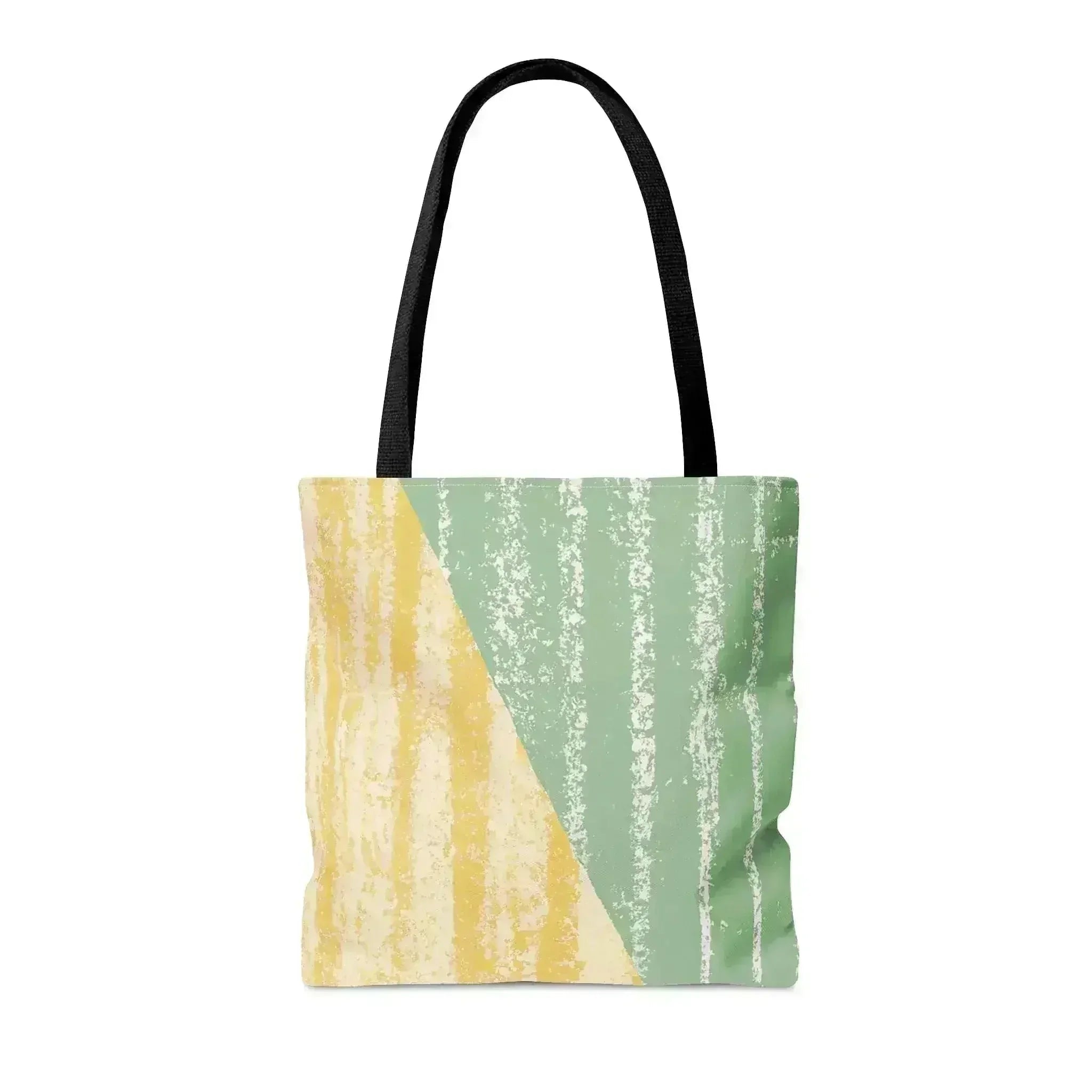 Grand Sac Fourre-Tout Vert à Motif Bohème Texturé