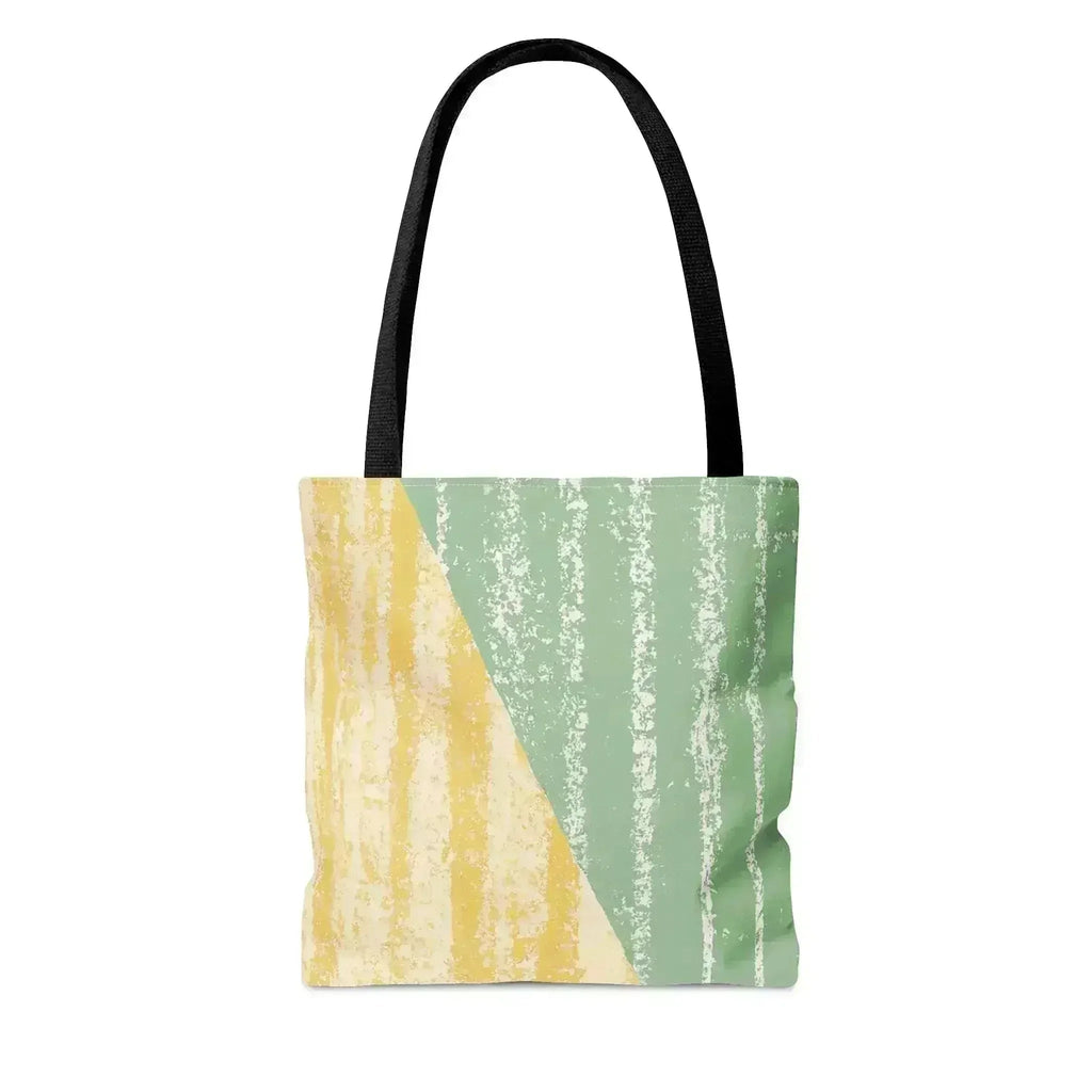 Grand Sac Fourre-Tout Vert à Motif Bohème Texturé