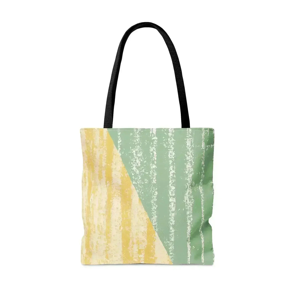 Grand Sac Fourre-Tout Vert à Motif Bohème Texturé