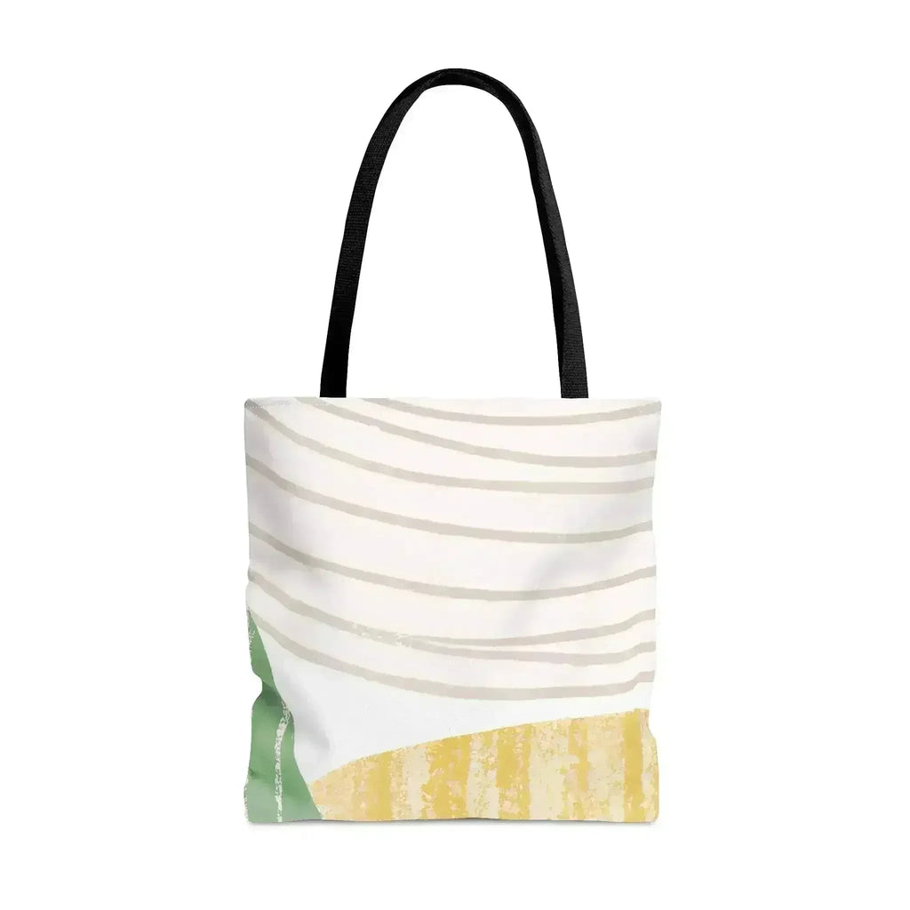 Grand Sac Fourre-Tout Vert à Motif Bohème Texturé