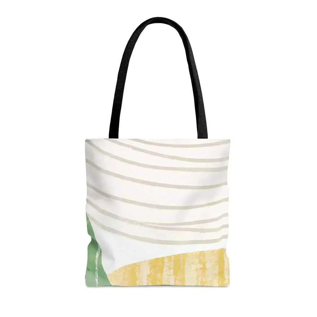 Grand Sac Fourre-Tout Vert à Motif Bohème Texturé