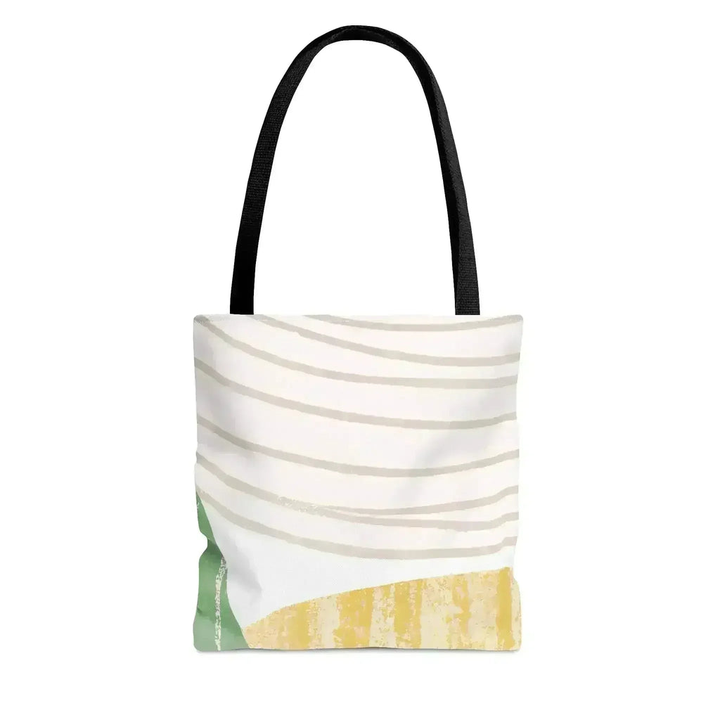 Grand Sac Fourre-Tout Vert à Motif Bohème Texturé