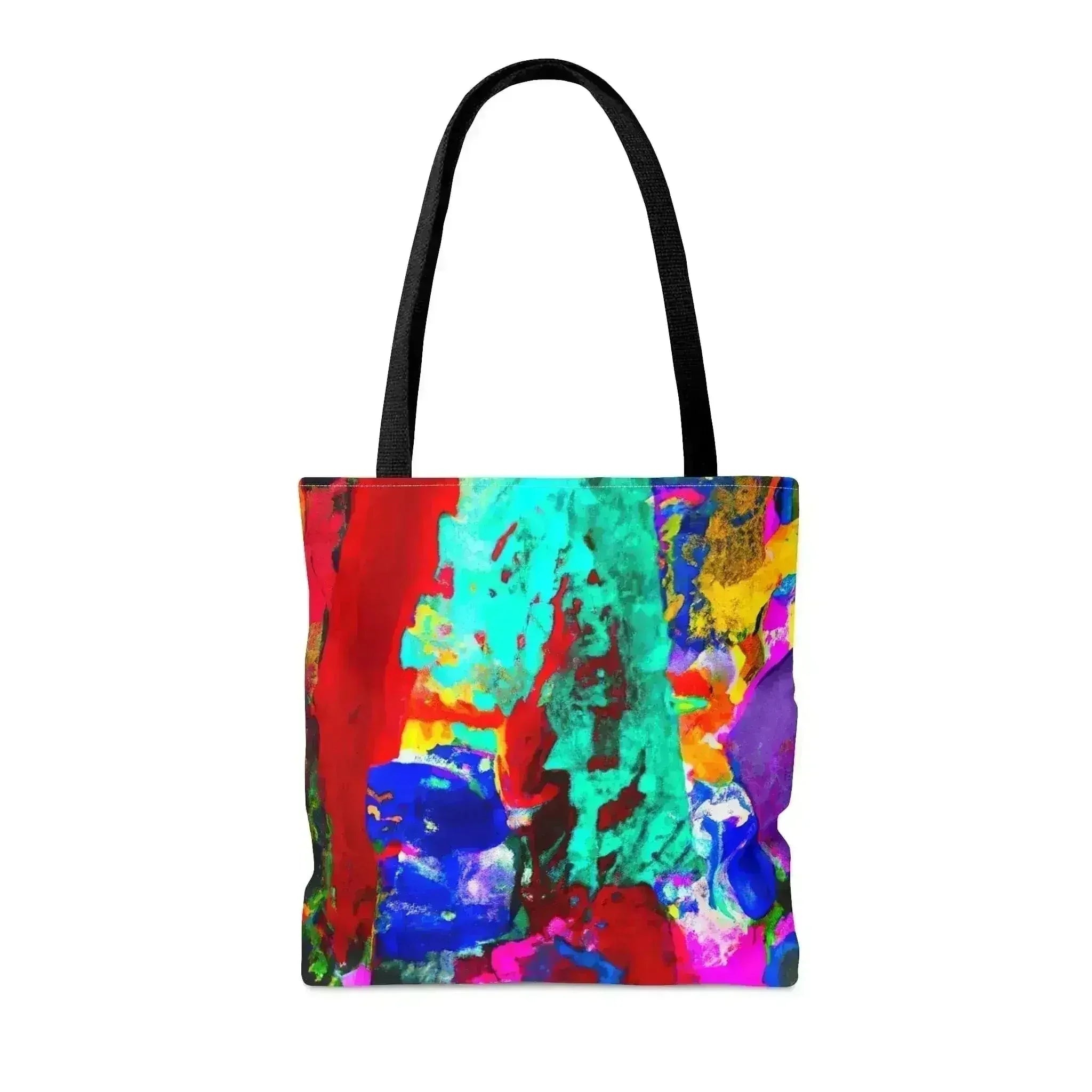 Grand Sac Fourre-Tout Motif Abstrait Multicolore