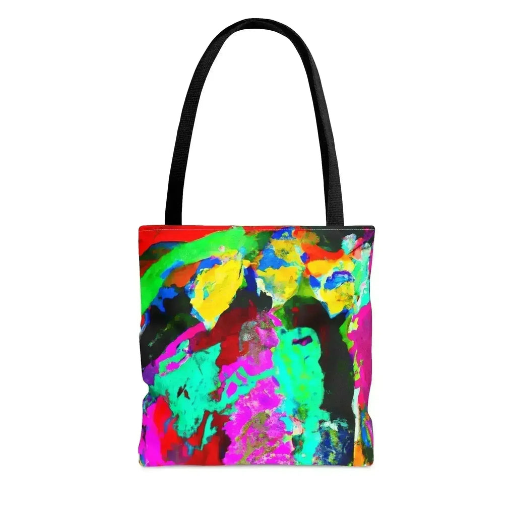 Grand Sac Fourre-Tout Motif Abstrait Multicolore