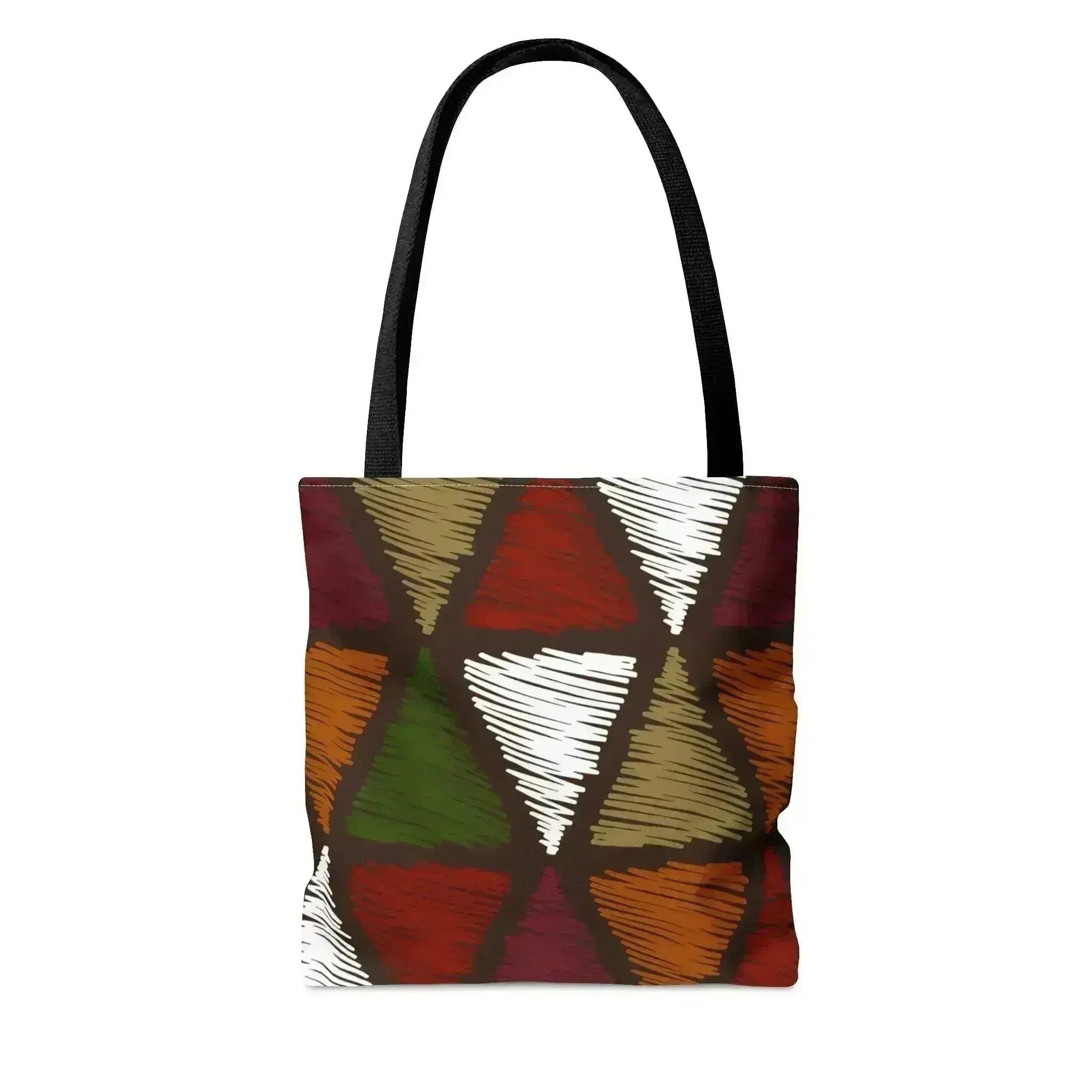 Grand fourre-tout à motif tribal multicolore