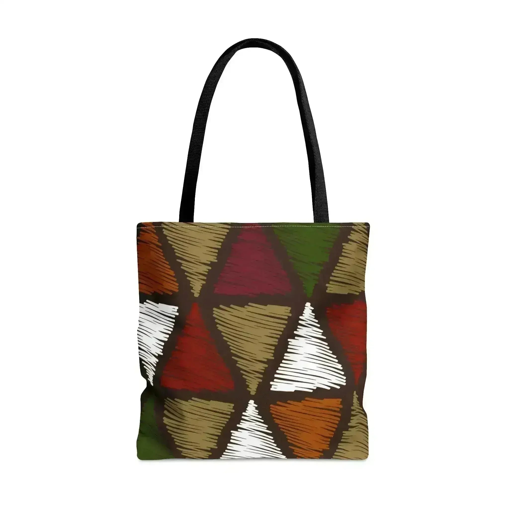 Grand fourre-tout à motif tribal multicolore