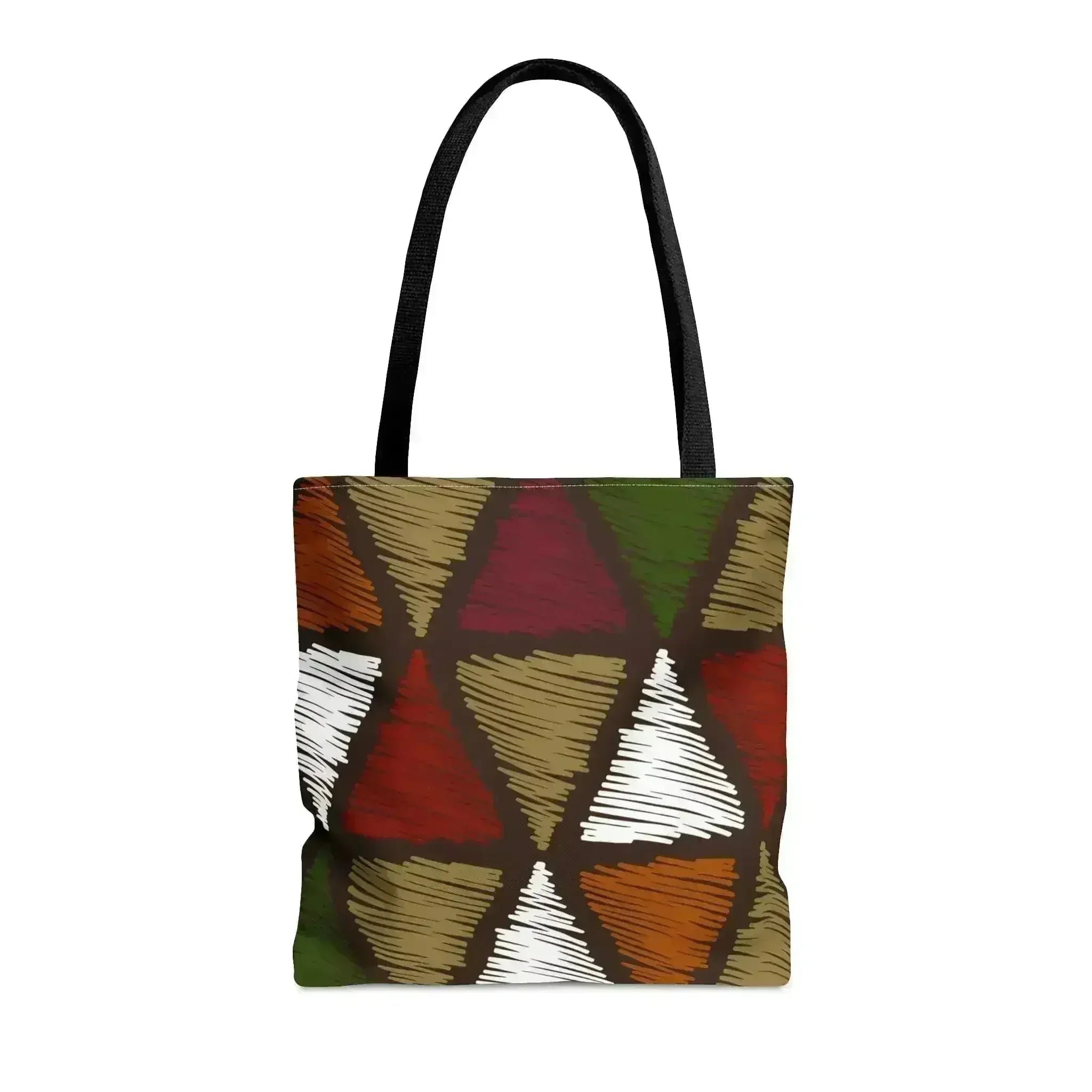 Grand fourre-tout à motif tribal multicolore