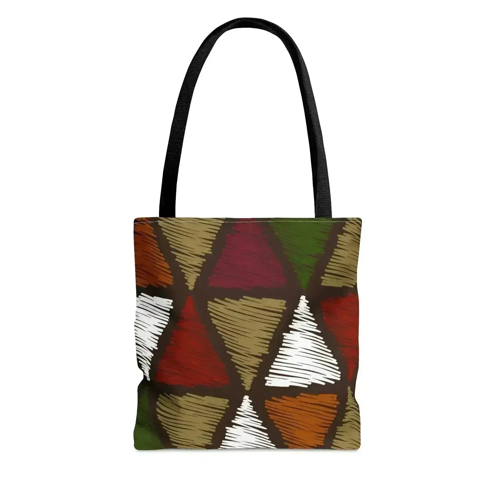 Grand fourre-tout à motif tribal multicolore