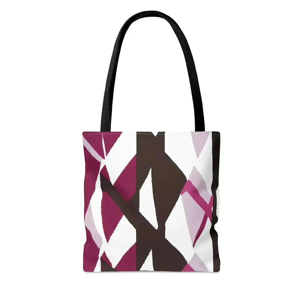 Grand cabas motif rose mauve