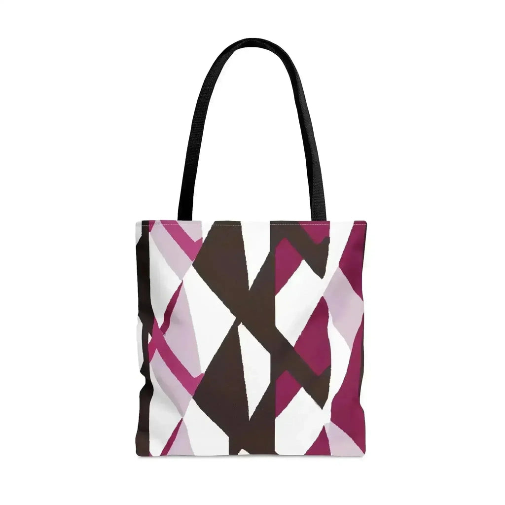 Grand cabas motif rose mauve