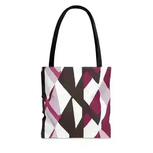 Grand cabas motif rose mauve