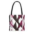 Grand cabas motif rose mauve