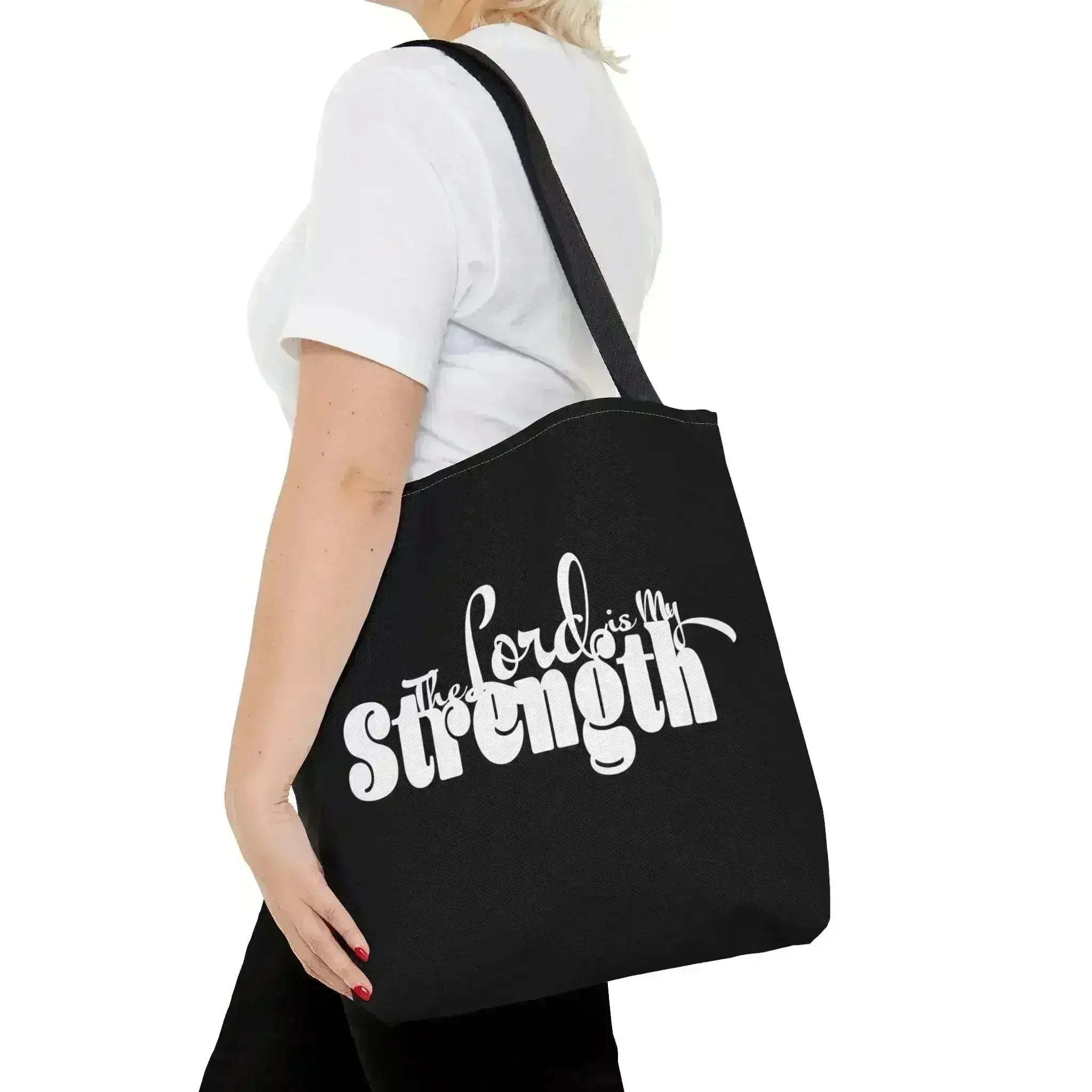 Grand Sac Fourre-tout Imprimé « Le Seigneur est ma force »