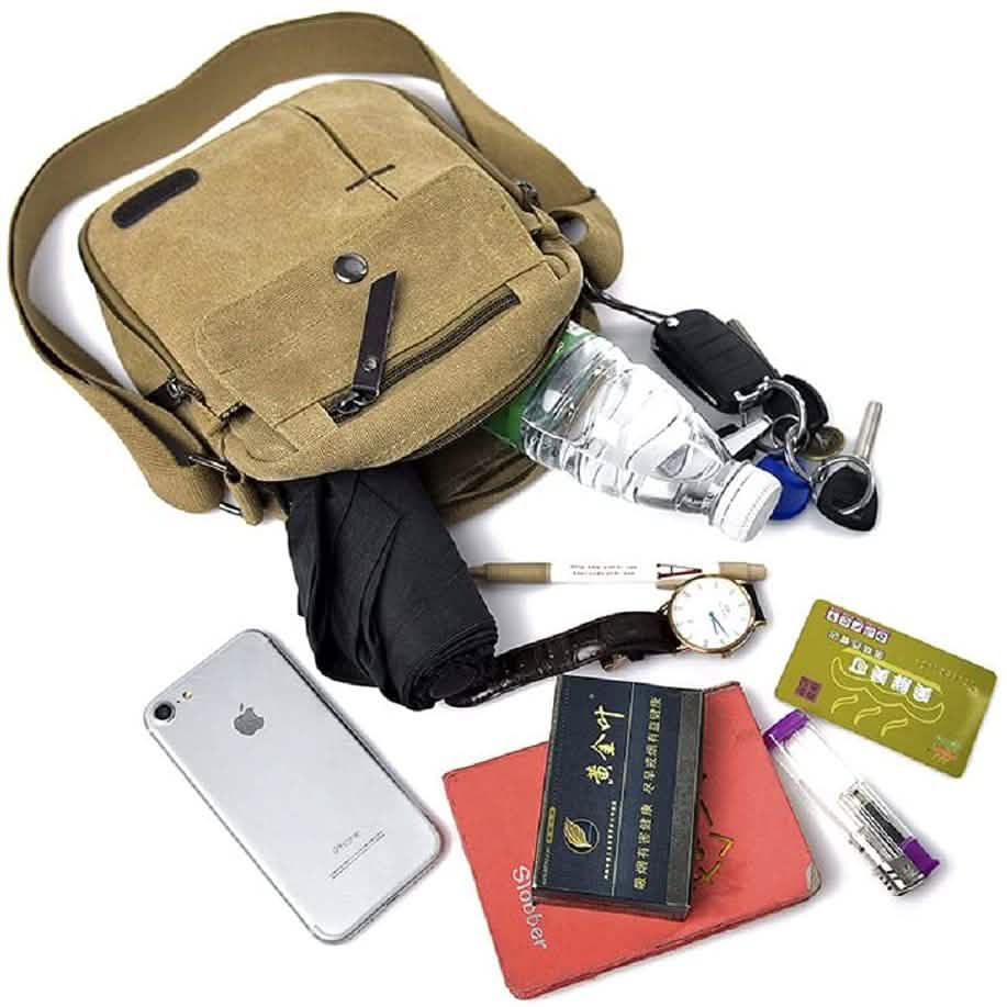Portefeuille de voyage en toile Sac bandoulière décontracté