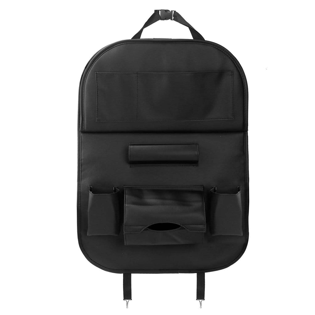 Organisateur de siège arrière de voiture avec plateau de table pliable 8 poches
