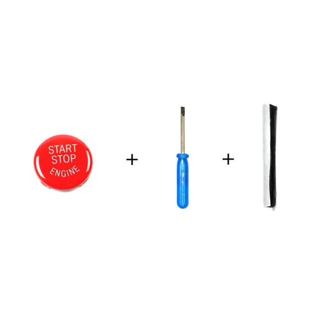 Cache de remplacement pour bouton de démarrage de moteur de voiture, accessoires d'interrupteur d'arrêt, cache d'interrupteur de bouton de moteur, remplacement de bouton de démarrage/arrêt d'allumage, décoration de voiture