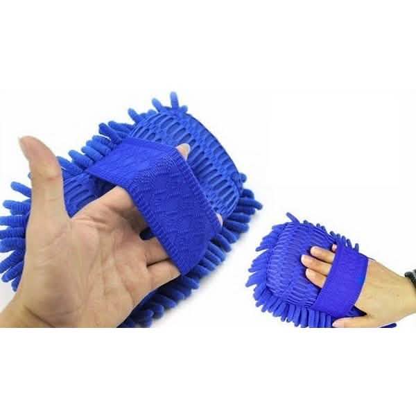 Serviette Douce pour Voiture Gants de Lavage en Microfibre Chenille Gants en Polaire Corail pour Auto