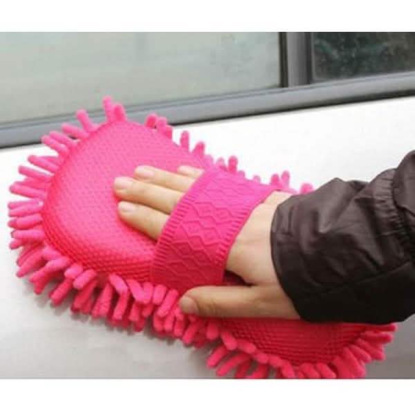 Serviette Douce pour Voiture Gants de Lavage en Microfibre Chenille Gants en Polaire Corail pour Auto