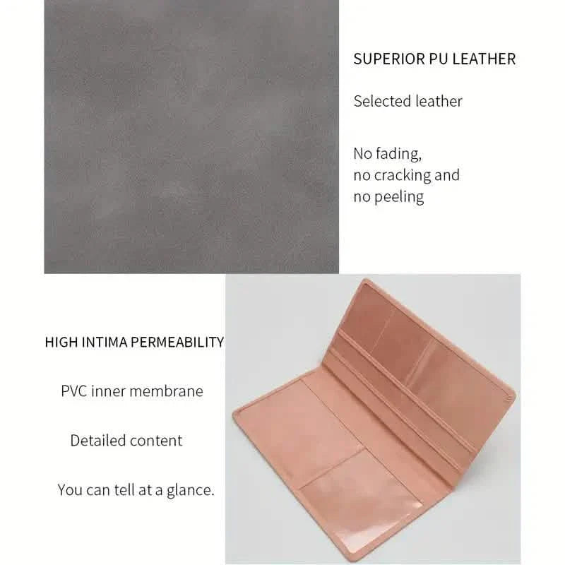 Pochette longue multifonctionnelle pour permis de conduire de voiture