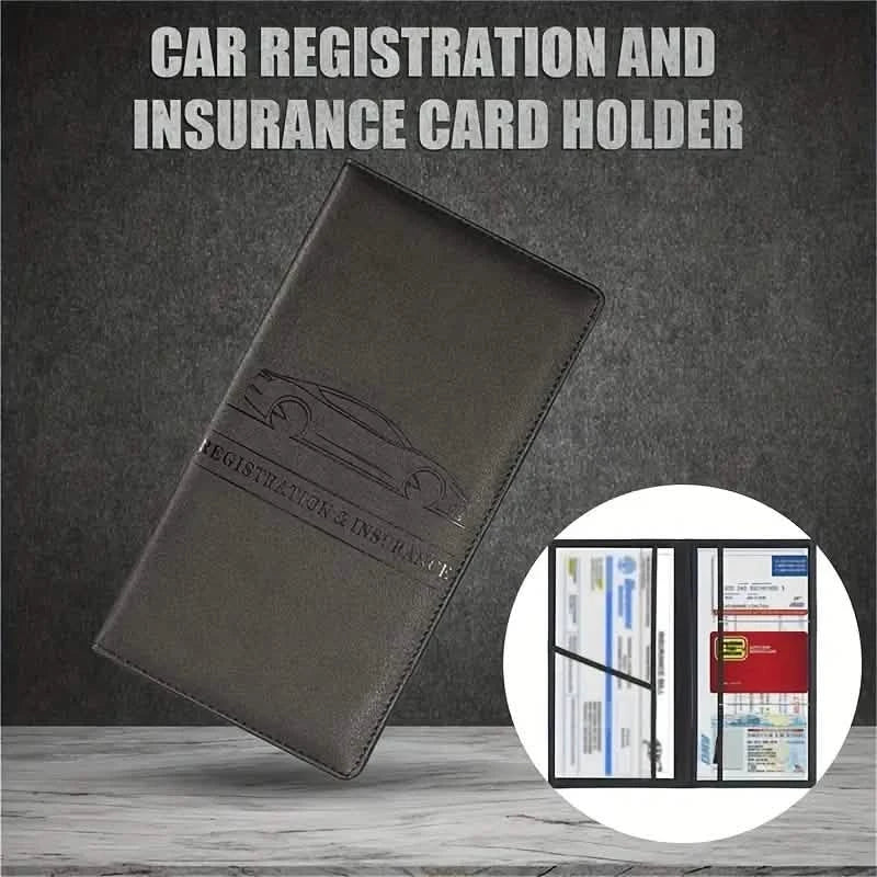 Pochette longue multifonctionnelle pour permis de conduire de voiture